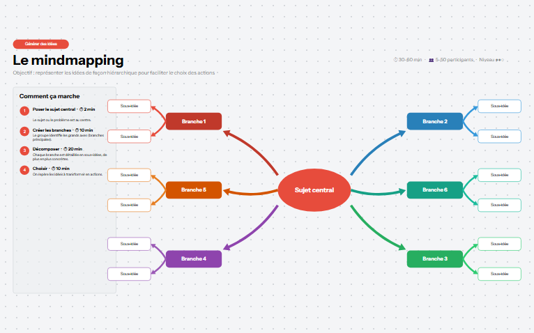 Aperçu du mur de l'atelier LE MINDMAPPING